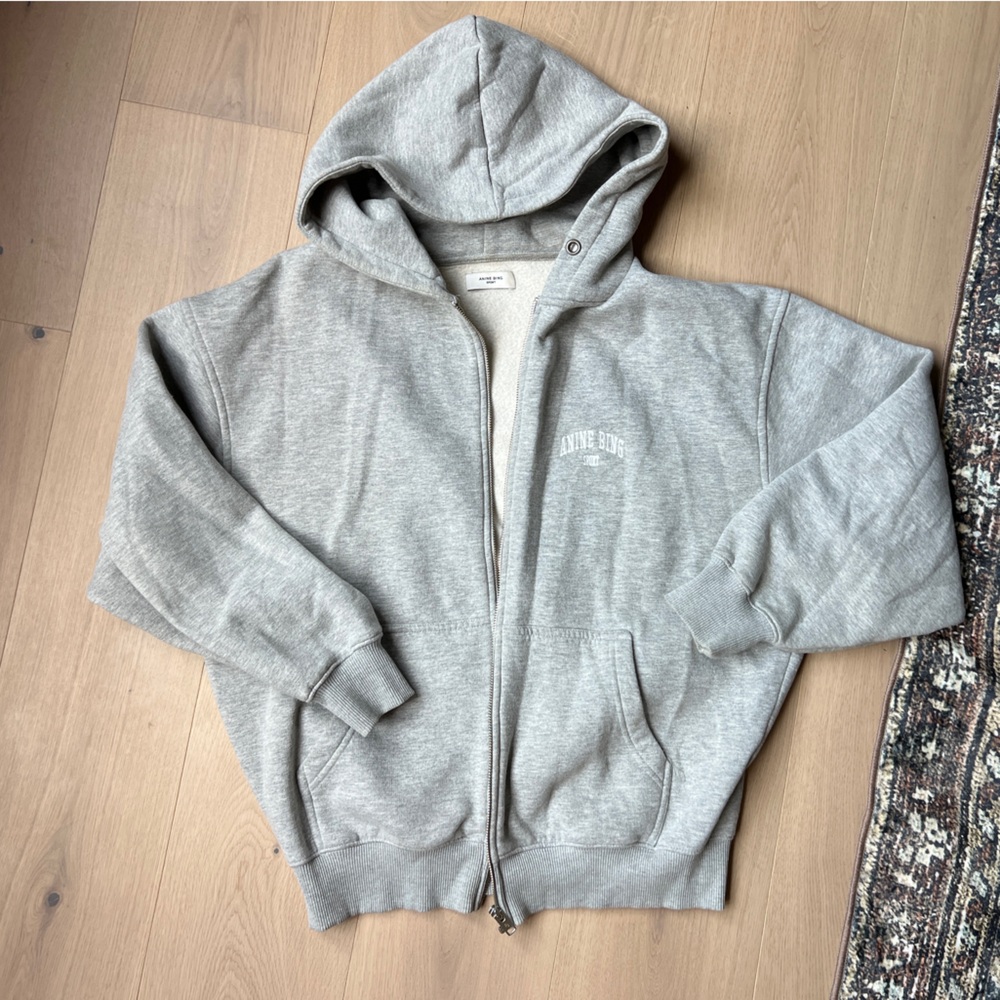 Anine Bing Zane Zip-Up Hoodie